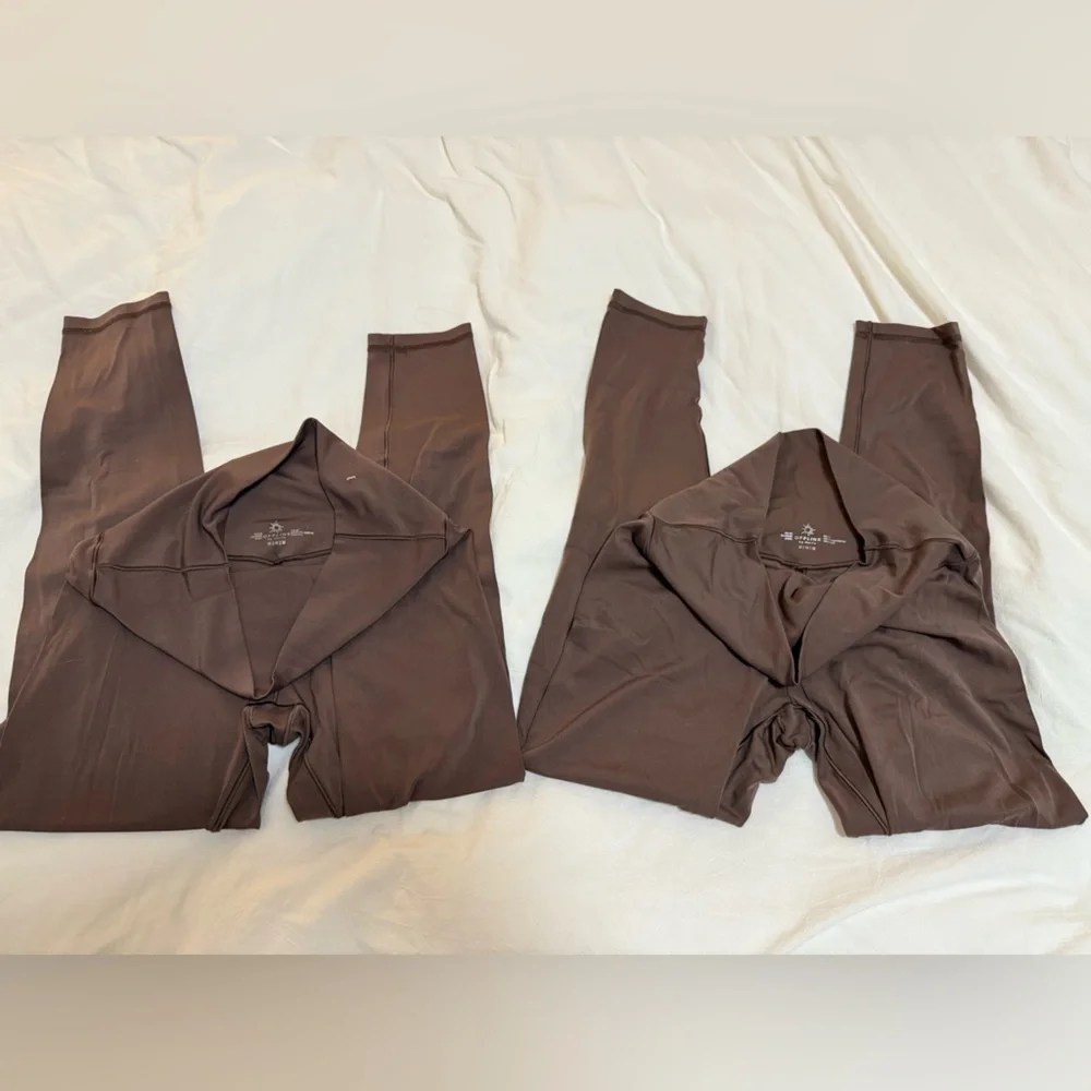 Aerie Brown Real Me Leggings Size M - Picture 5 of 6